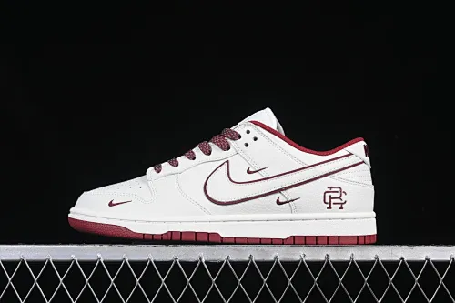 All categories Nk SB Dunk Series Nk SB Dunk Low High-end customized low-top sneakers Reigning Champ x Nk SB Dunk Low joint three hooks beige color low-top casual sports skateboard shoes RC3085-895